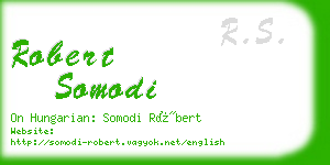 robert somodi business card